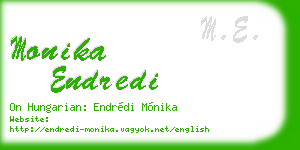 monika endredi business card